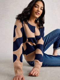 An image of the White Stuff Katie Abstract Jumper