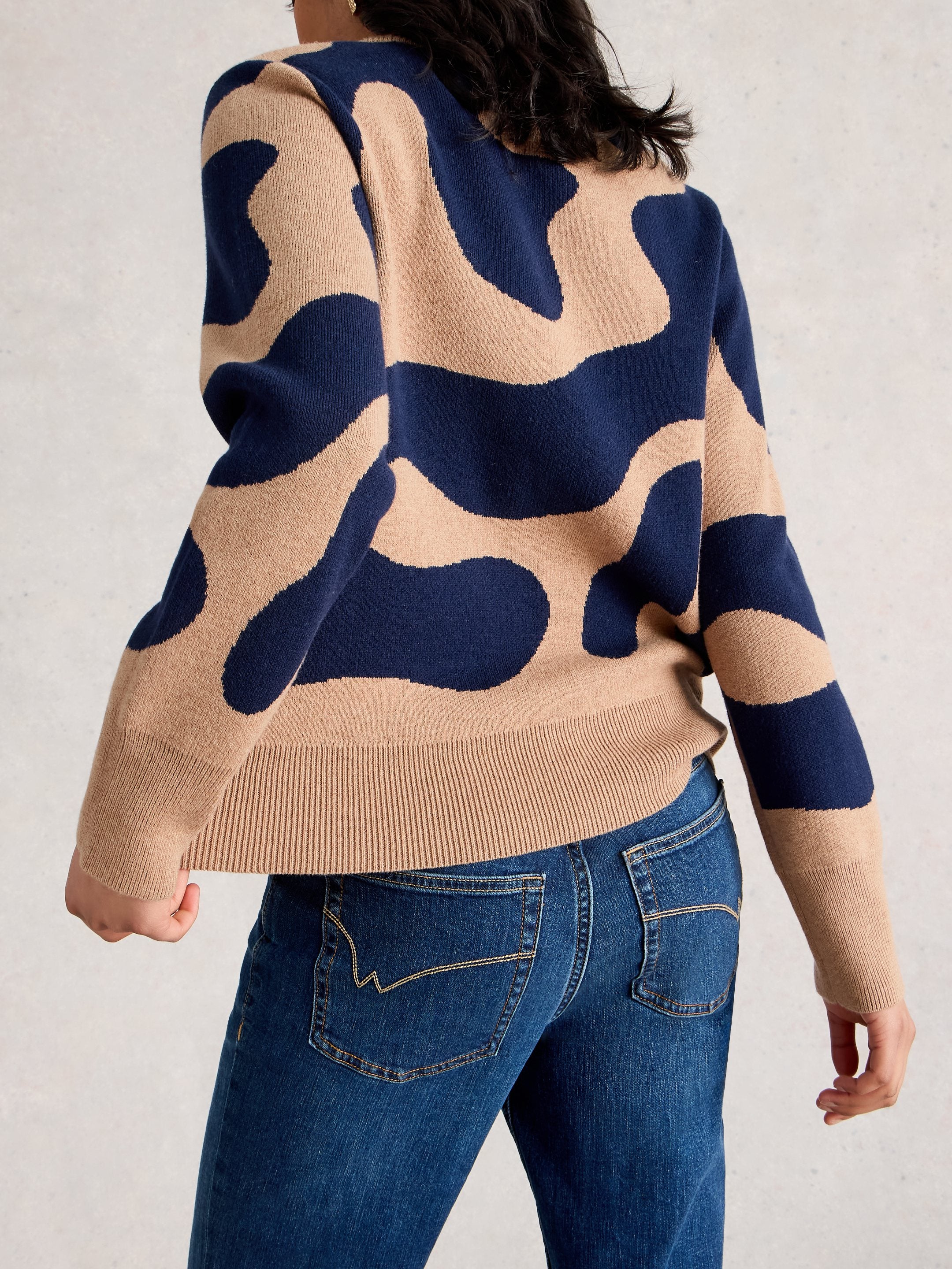 An image of the White Stuff Katie Abstract Jumper