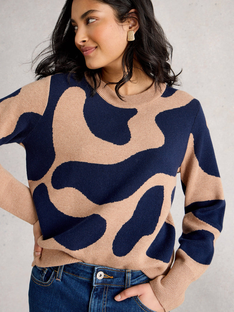 An image of the White Stuff Katie Abstract Jumper