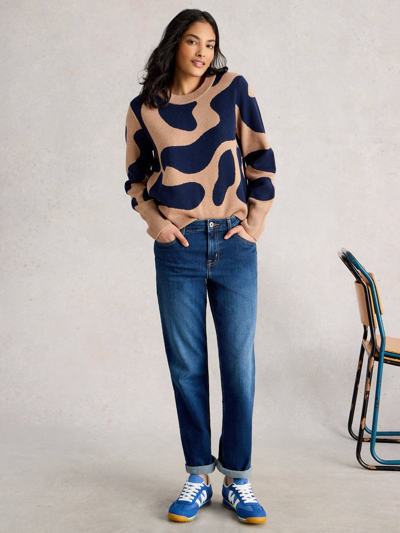 An image of the White Stuff Katie Abstract Jumper