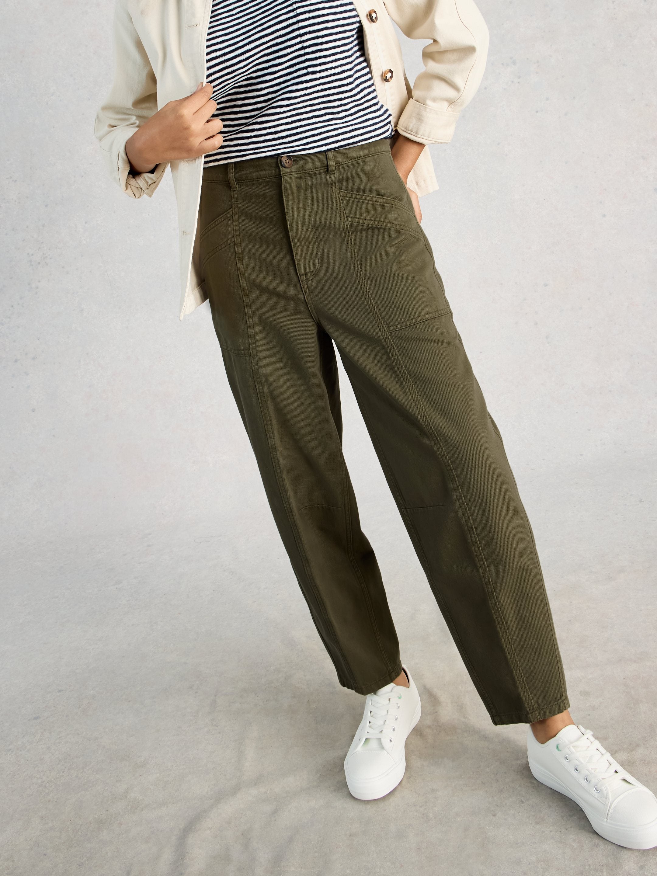 An image of the White Stuff Aubrey Barrel Trouser