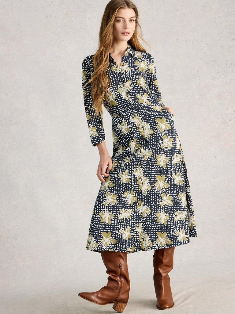 An image of the White Stuff Rua Jersey Shirt Dress