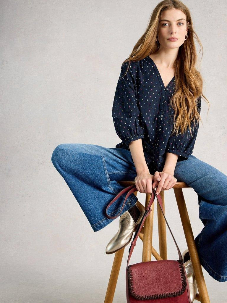 An image of the White Stuff Ruby Cotton Organic Top