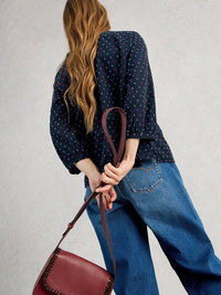 An image of the White Stuff Ruby Cotton Organic Top