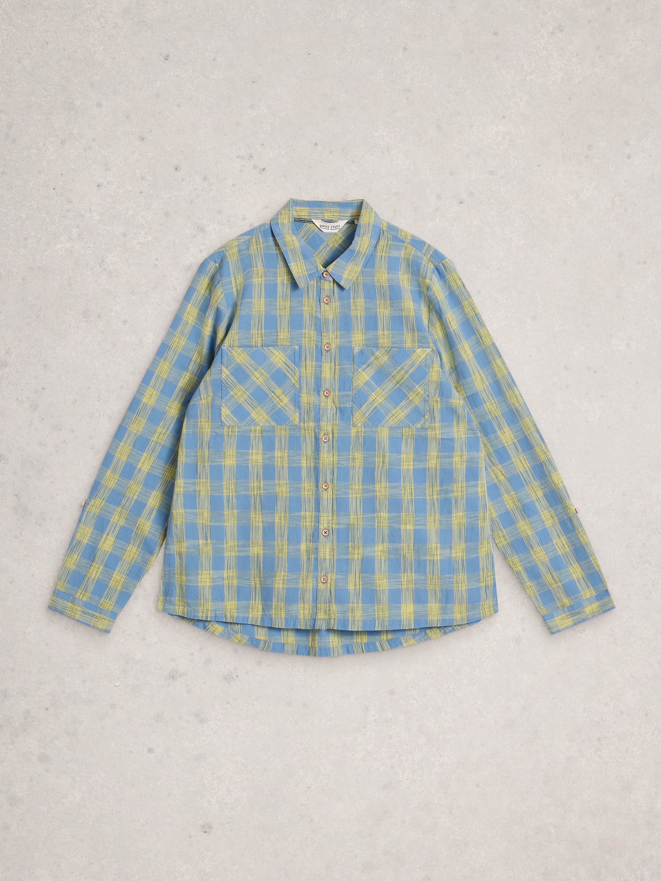 An image of the White Stuff Sophie Organic Check Shirt