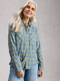 An image of the White Stuff Sophie Organic Check Shirt