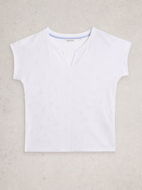 An image of the White Stuff Nelly Embroidered Tee