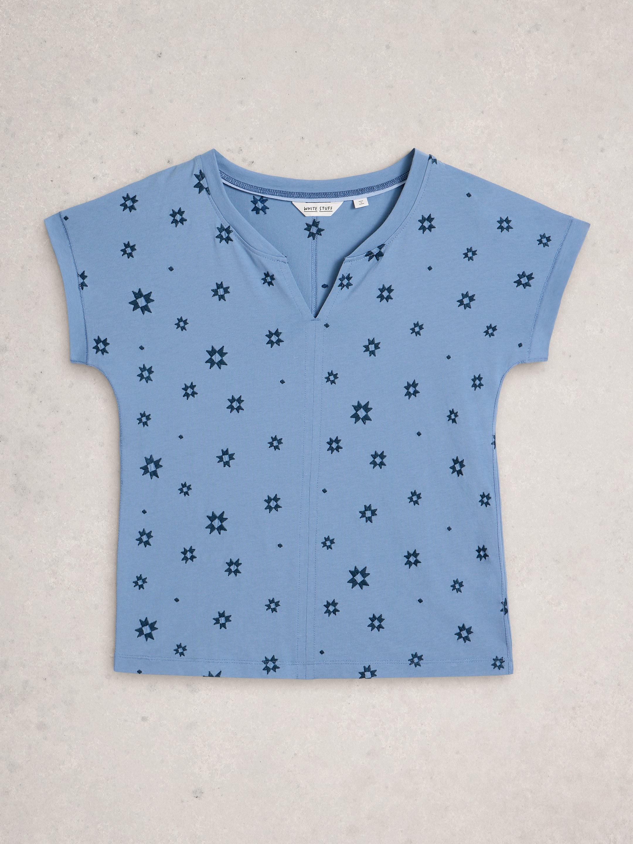 An image of the White Stuff Nelly Embroidered Tee