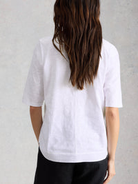 An image of the White Stuff Weaver Broderie Tee