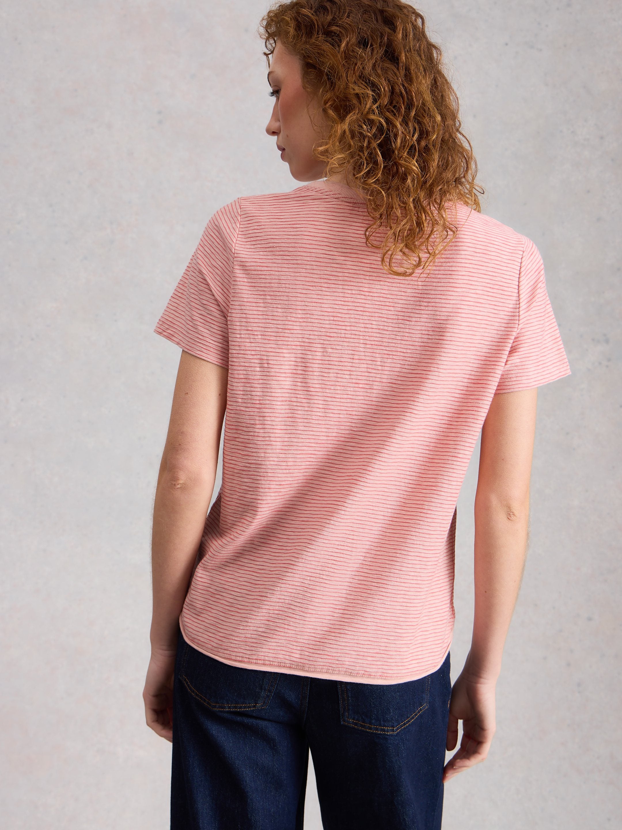 An image of the White Stuff Clara Texture Short Sleeve Tee