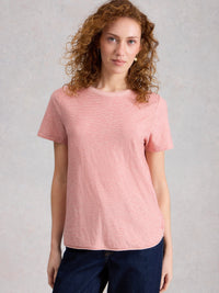 An image of the White Stuff Clara Texture Short Sleeve Tee