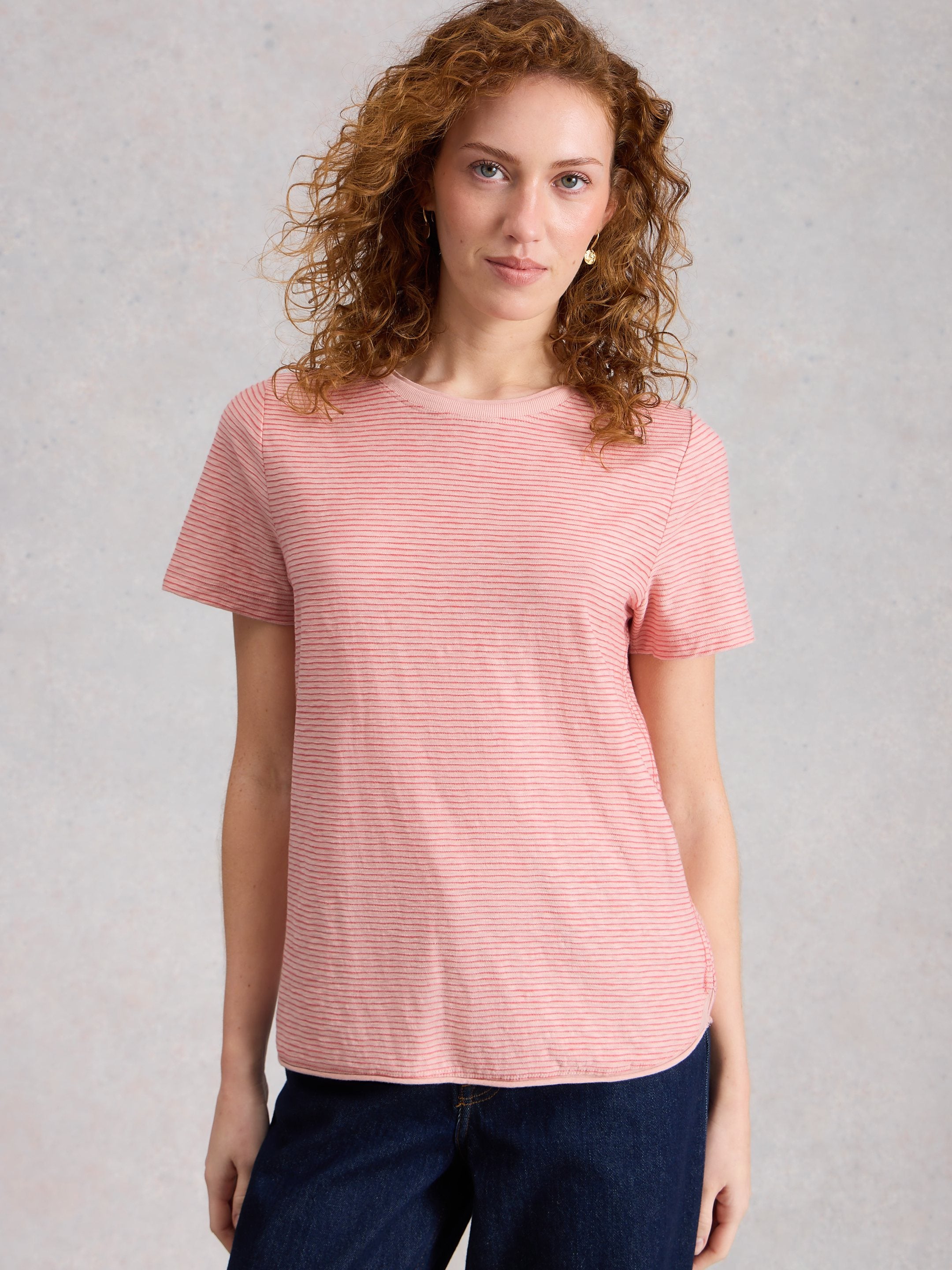 An image of the White Stuff Clara Texture Short Sleeve Tee
