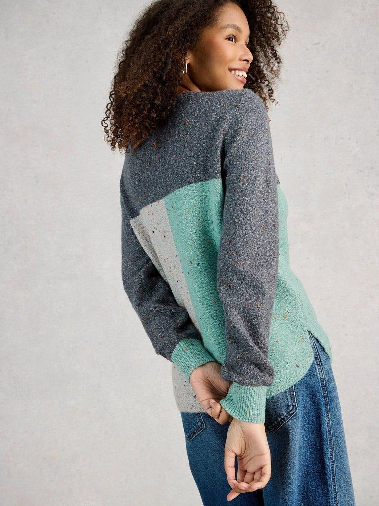 An image of the White Stuff Talia Nep Colourblock Jumper