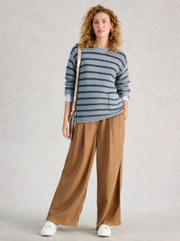 An image of the White Stuff Gigi Stripe Washed Jumper