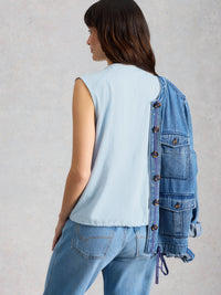 An image of the White Stuff Peony Sleeveless Shirt