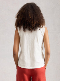 An image of the White Stuff Peony Sleeveless Shirt