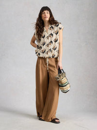 Nicole Linen Blend Top
