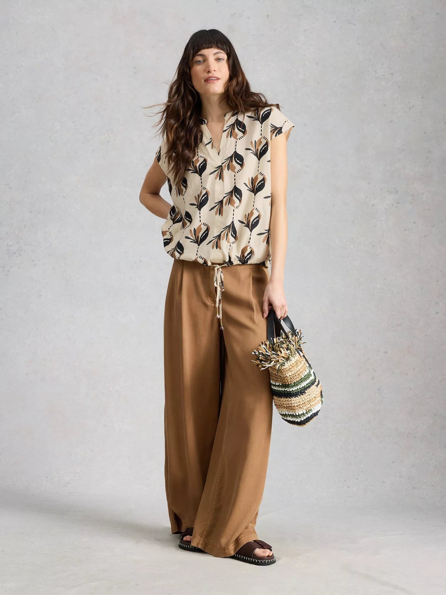 Nicole Linen Blend Top