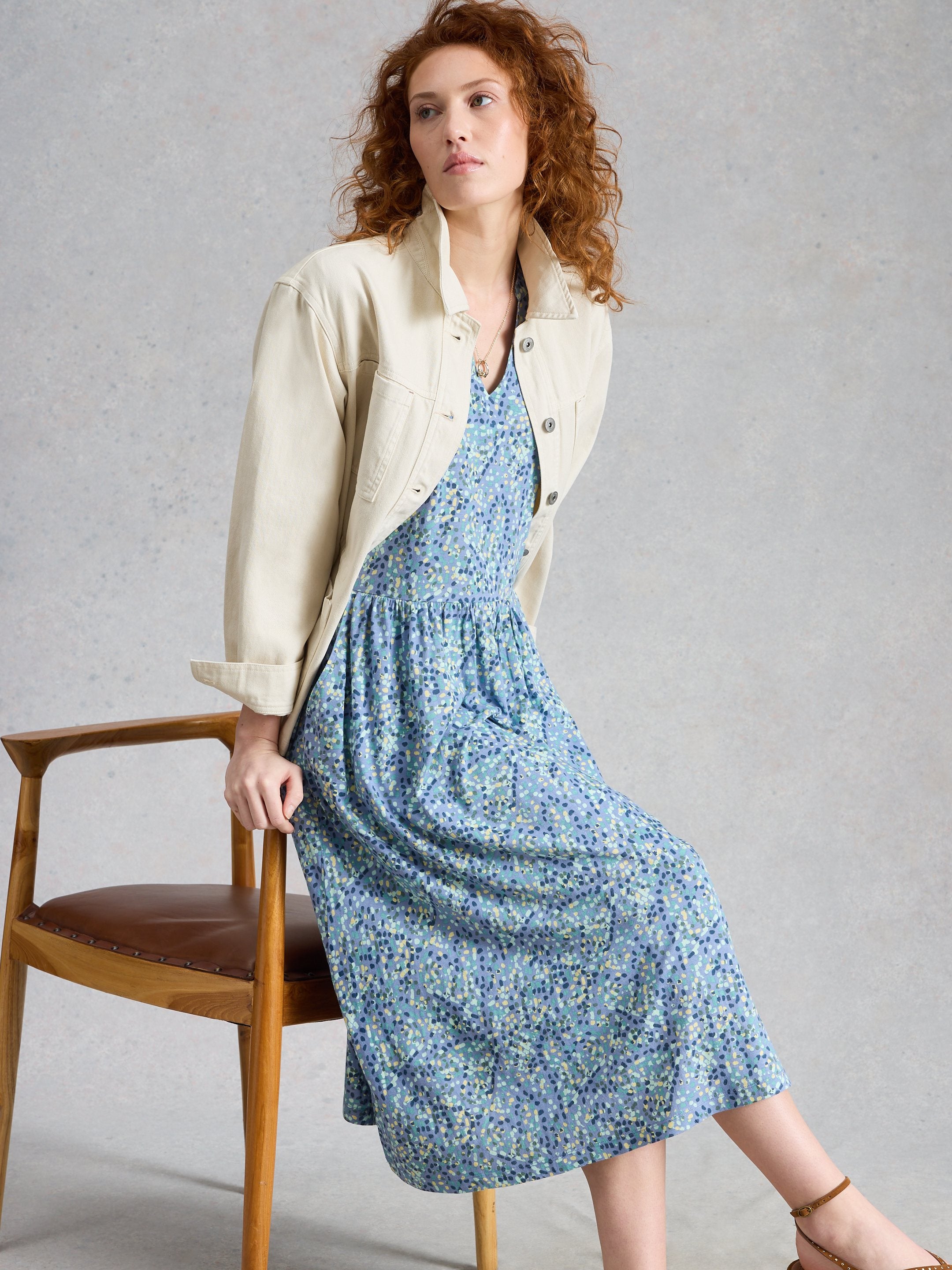 An image of the White Stuff Leah Jersey Dress