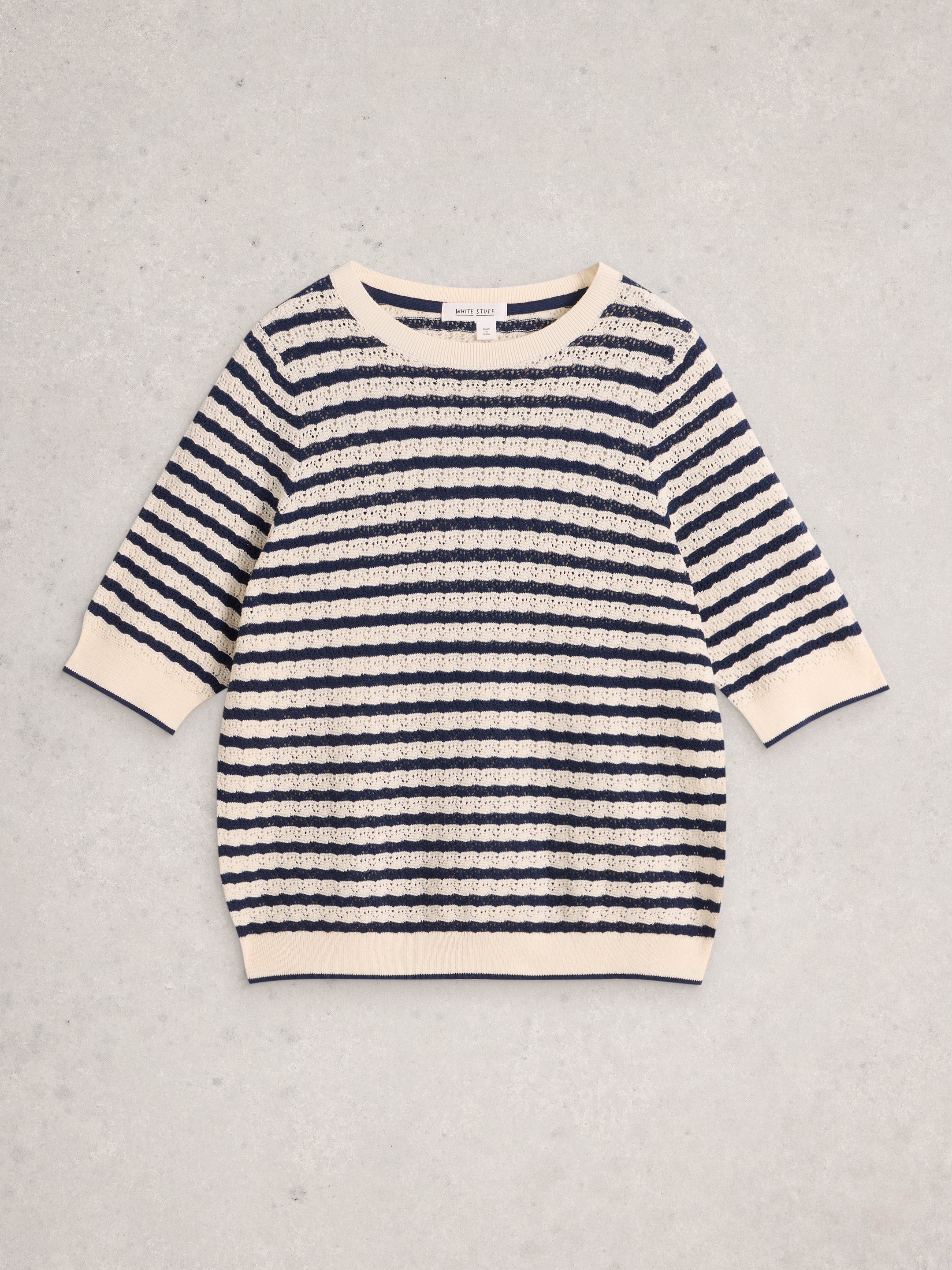 An image of the White Stuff Holly Pointelle Tee