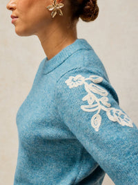 Knitted Embroidered Tee