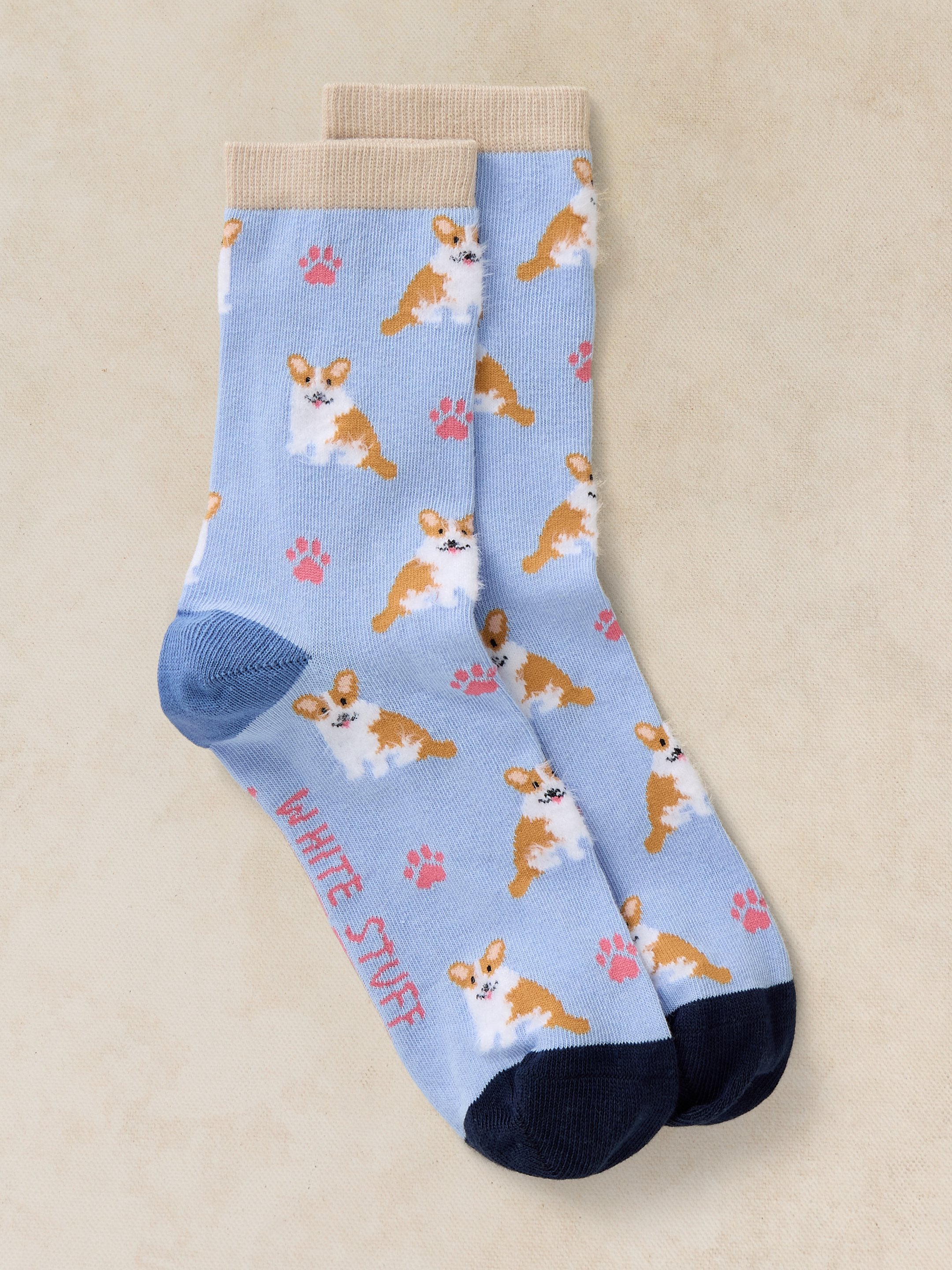 Fluffy Corgi Ankle Sock