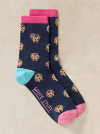 Fluffy Hedgehog Ankle Sock