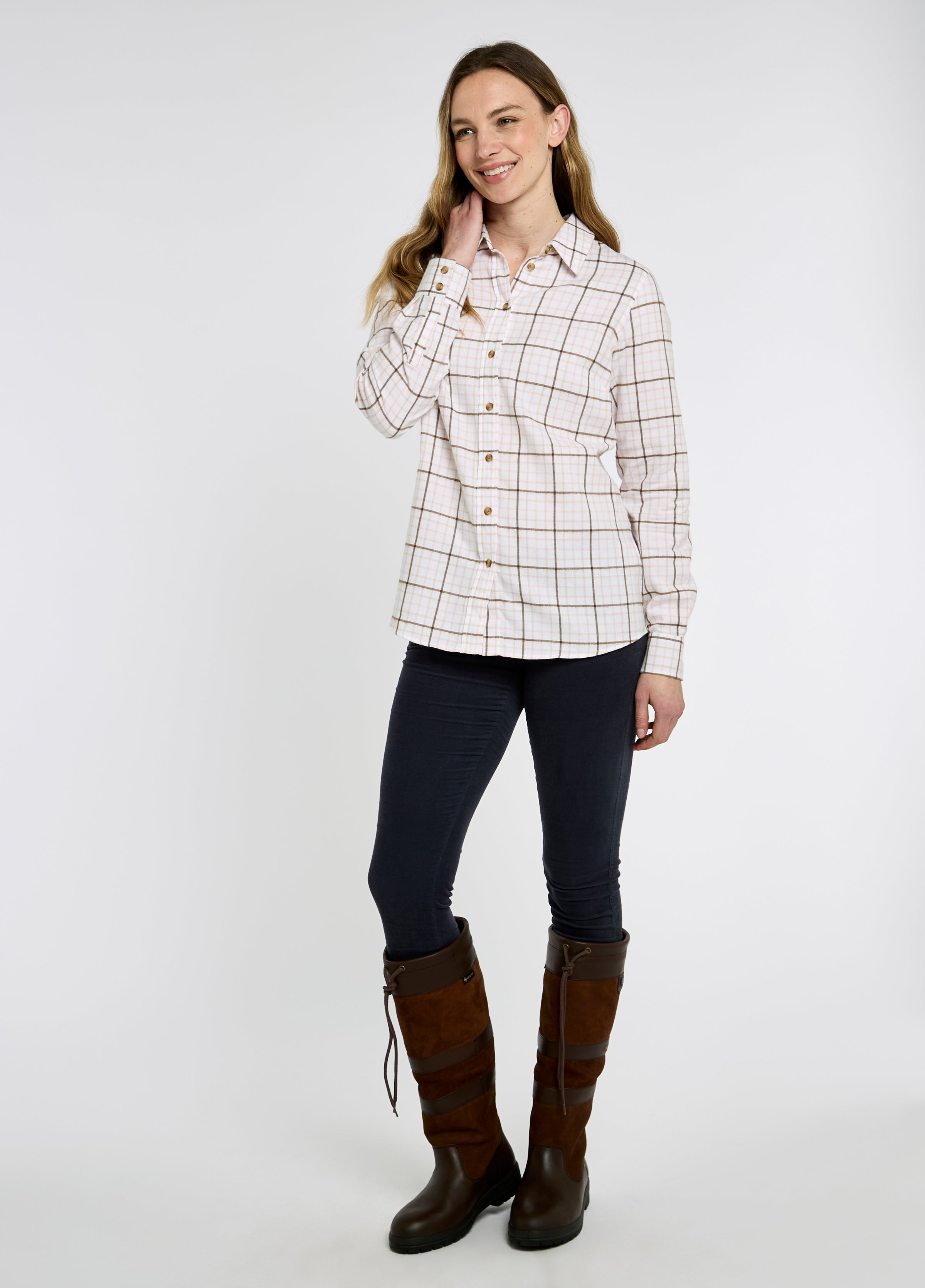 An image of the Dubarry Brooklime Smart Country Check Shirt
