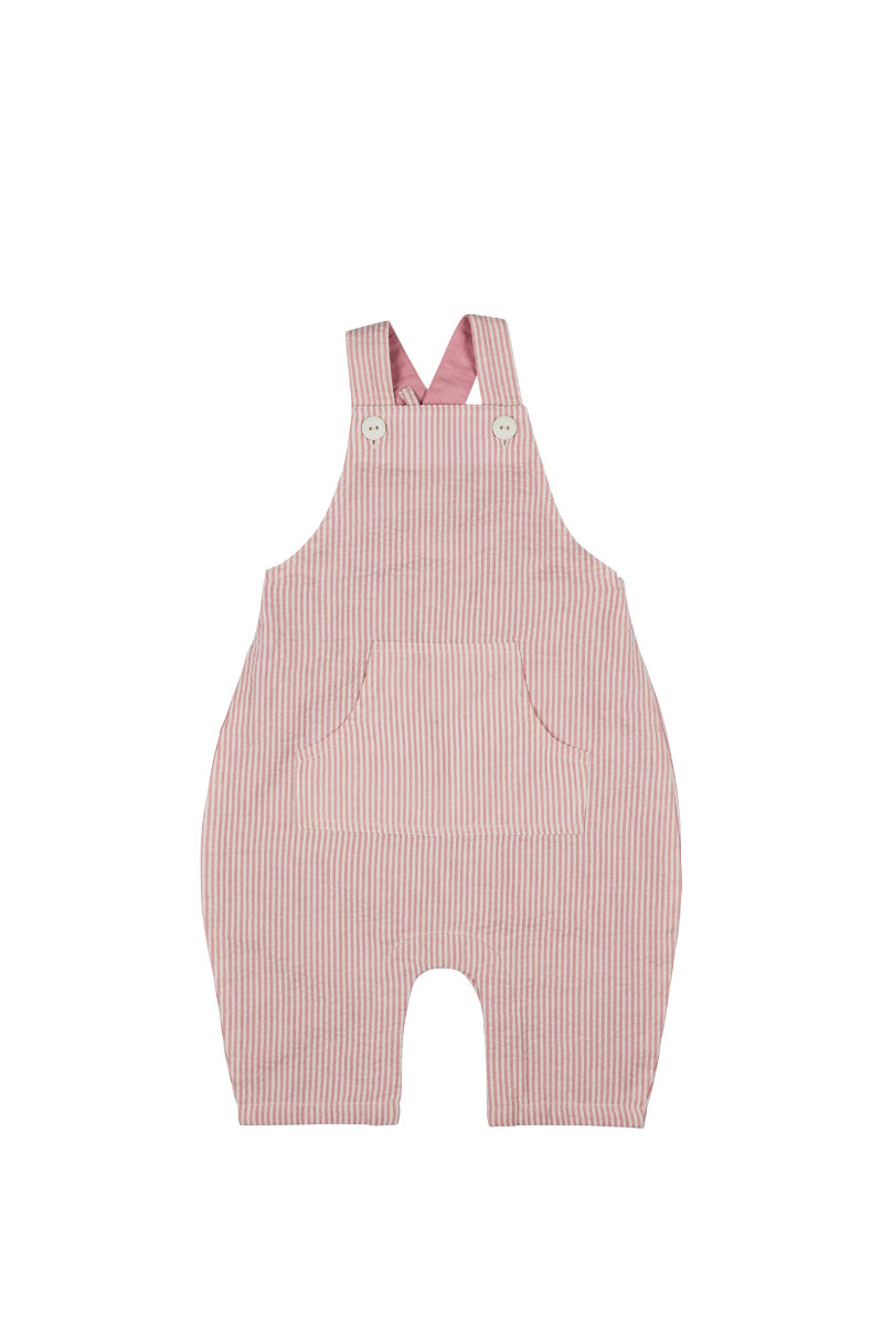 Baby Dungarees (Seersucker Fine Stripe)
