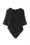 An image of the Jayley Faux Fur Poncho