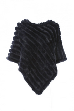 An image of the Jayley Faux Fur Poncho