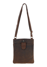 An image of the Ashwood Leather Tab Crossbody Bag