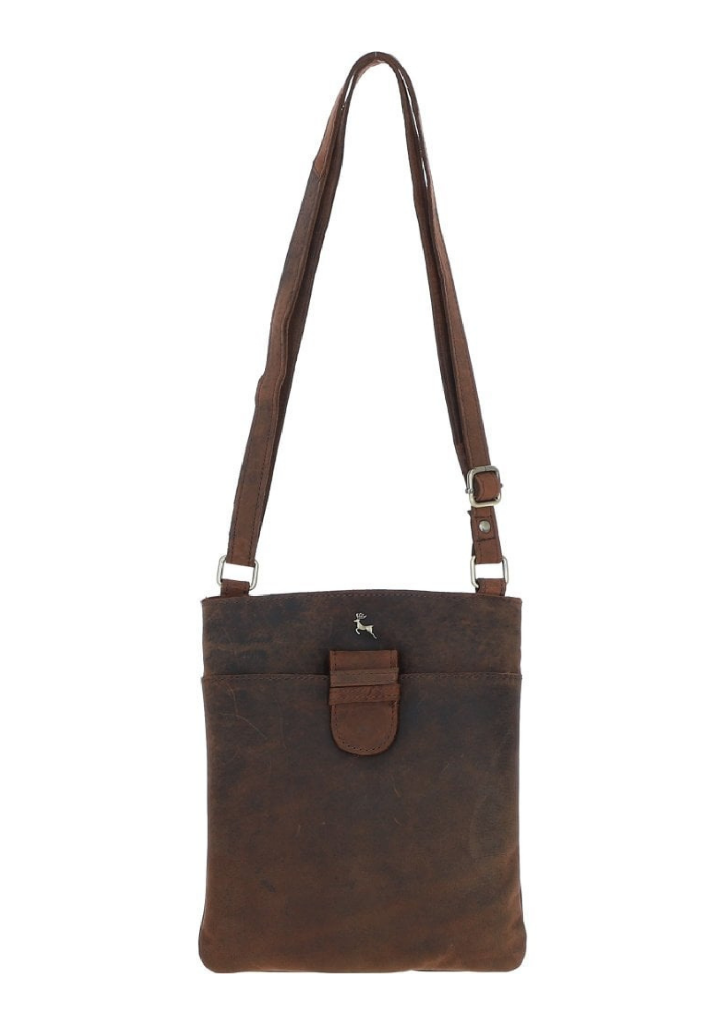 An image of the Ashwood Leather Tab Crossbody Bag