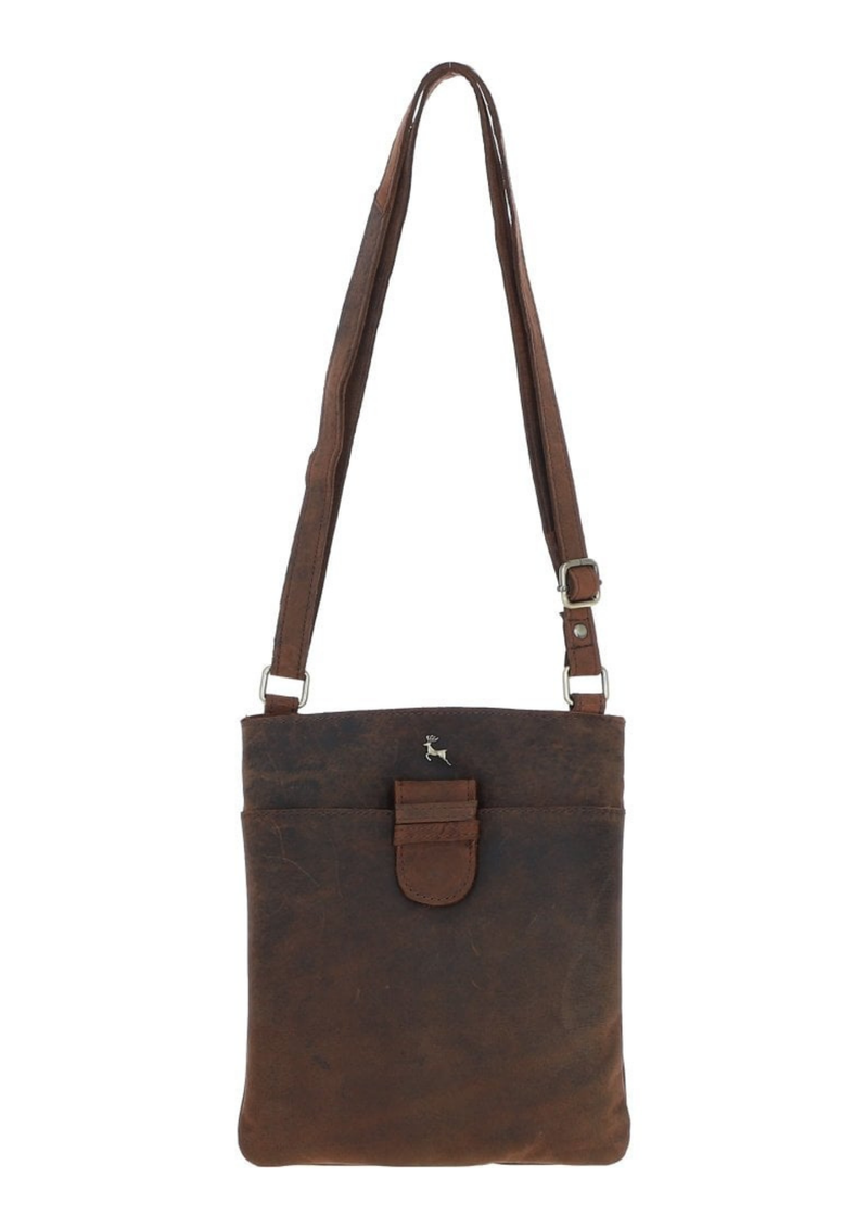 An image of the Ashwood Leather Tab Crossbody Bag