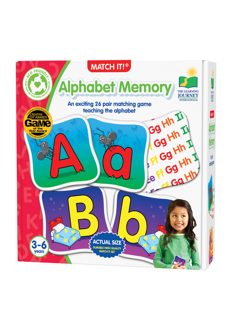 An image of the University Games Match It! Memory Alphabet