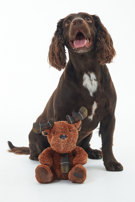 An image of the Barbour Reindeer Dog Toy