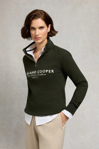 An image of the Holland Cooper Sporting Goods Zip Henley