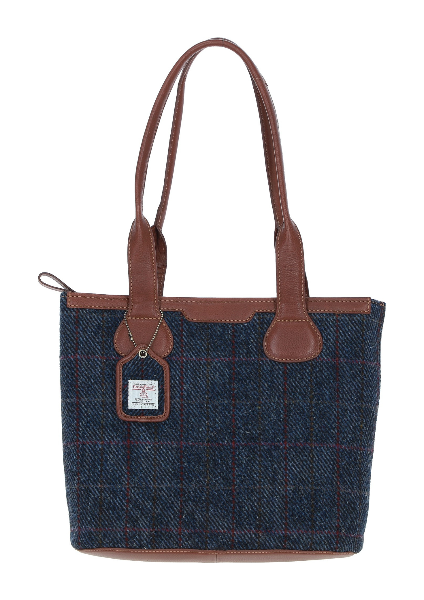An image of the Ashwood Leather Ashwood Leather x Harris Tweed Genuine Leather Shoulder Bag