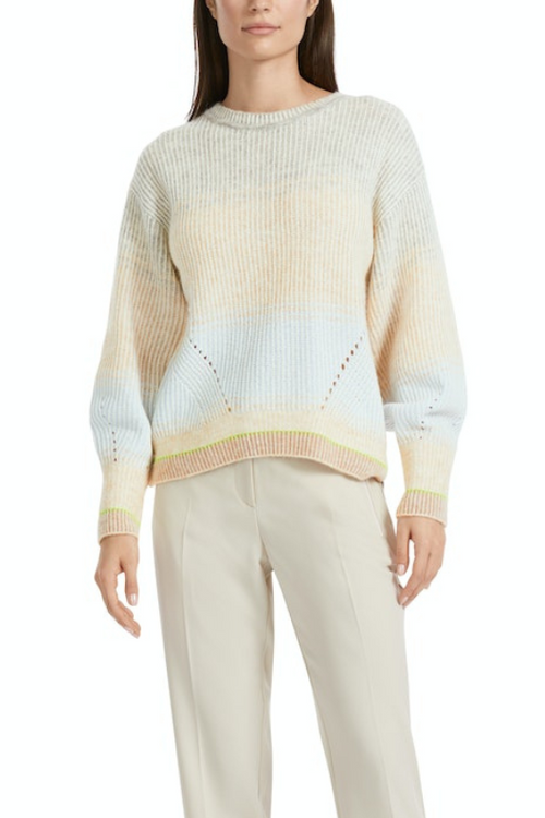 An image of the Marc Cain Cashmere Wool Mix Round Neck Knit Jumper