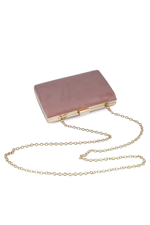 Menbur Clutch Bug with snap fastening and a soft pink exterior