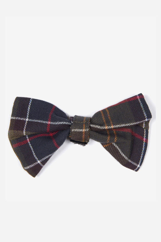 An image of the Barbour Tartan Dog Bow Tie