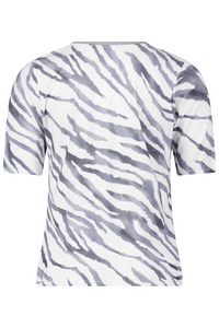 An image of the Betty Barclay Animal Print Short Sleeve T-Shirt