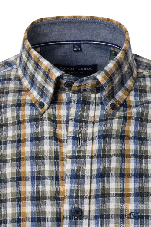 An image of the Casa Moda Casual Fit Check Shirt
