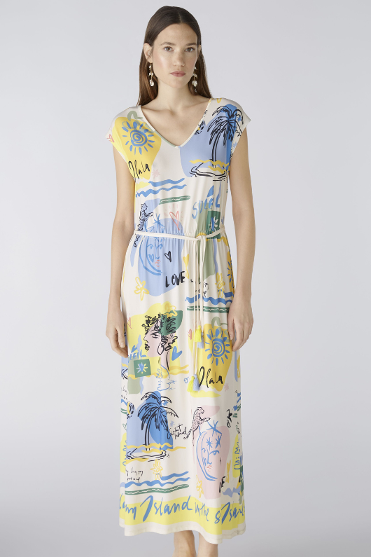 An image of the Oui Multi Print Dress