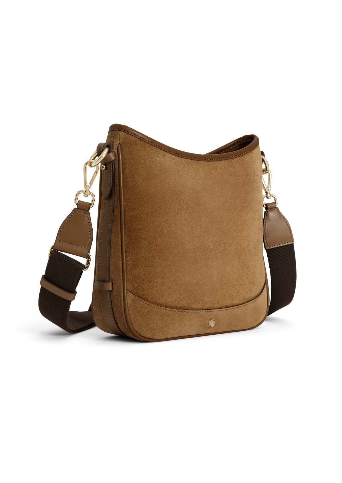 An image of the Fairfax & Favor Fairfax & Favor Dartmoor Messenger Bag Tan Suede
