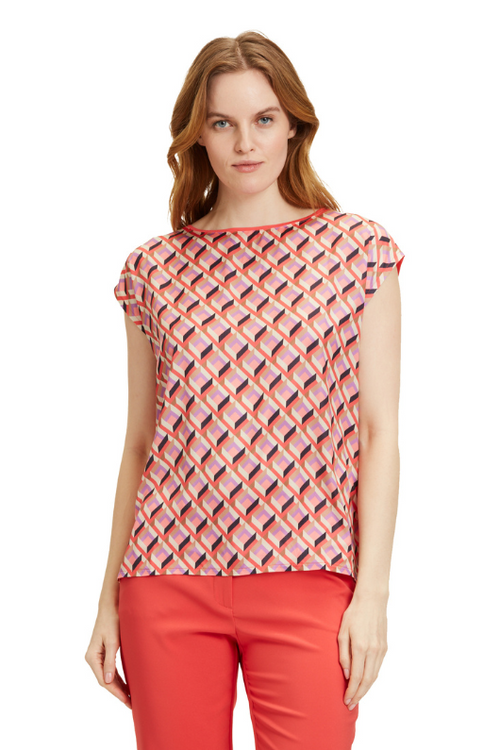 An image of the Betty Barclay Cap Sleeve Blouse Top