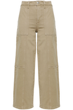 An image of the Rails Clothing Getty Crop Utility Wide Leg Trousers in the colour Olive.