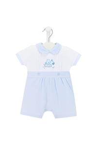 Digger Truck Pintuck Romper