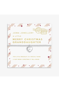 An image of the Joma Jewellery Love From Santa 'Merry Christmas Granddaughter' Bracelet