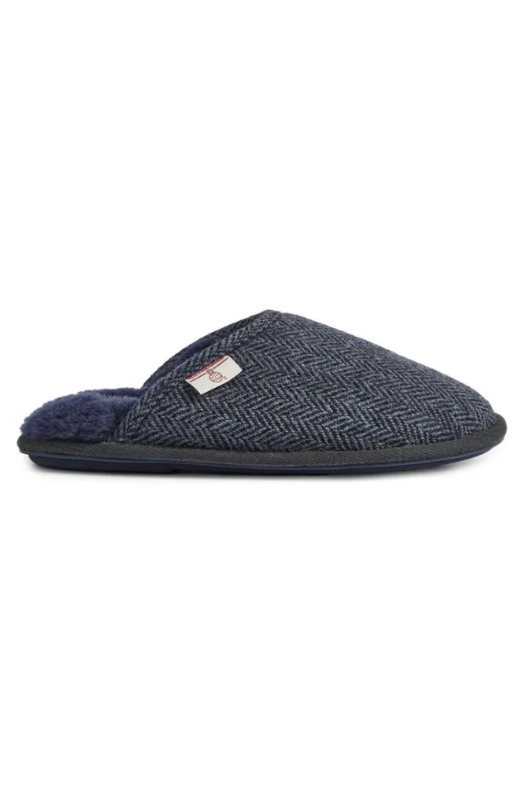 An image of the Bedroom Athletics William Harris Tweed Mule Slippers